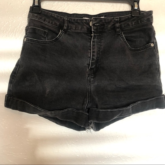 Zara Shorts Black Cuffed Shorts Poshmark